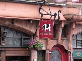 Bull Inn with swinging sign